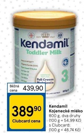 Kojenecká výživa Kendamil