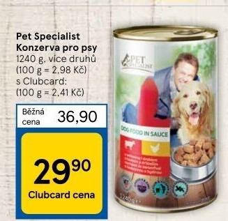 Konzerva pro psy Pet Specialist