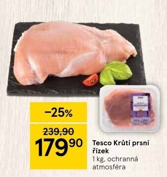 Krůtí prsní řízky Tesco
