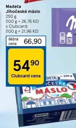Máslo Jihočeské Madeta