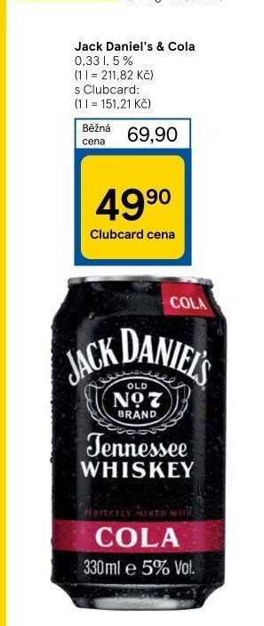 Míchaný nápoj Jack Daniel'