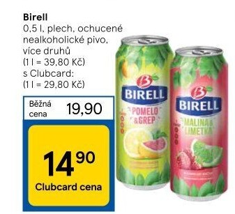 Nealkoholické pivo ochucené Birell