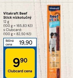 Pamlsky pro psy Beef Stick Vitakraft