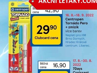 Roller Tornado + zmizík Centropen