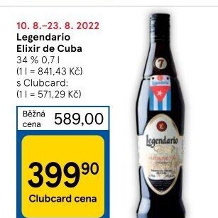Rum Legendario Elixir de Cuba 7YO