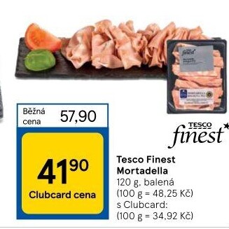 Salám Mortadella Tesco Finest