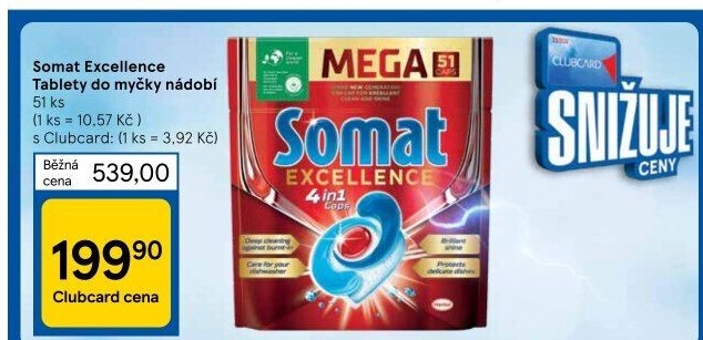Tablety do myčky Excellence Somat