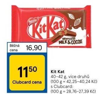 Tyčinka Kit Kat Nestlé