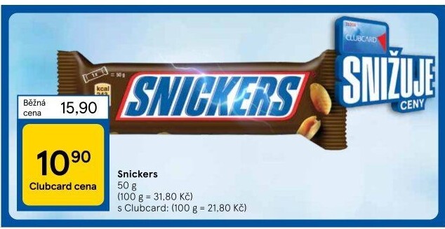 Tyčinka Snickers