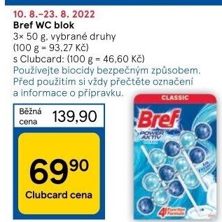 WC blok Bref