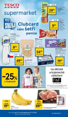 akční leták Tesco 17.8.2022-23.8.2022