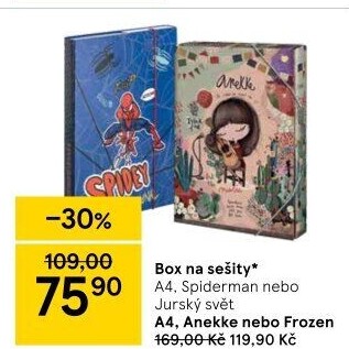 Box na sešity A4