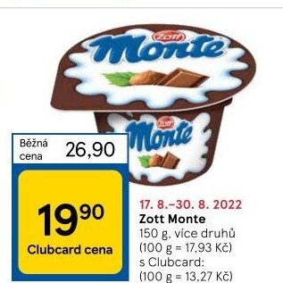 Dezert Monte Zott
