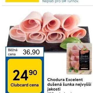 Dušená šunka nejvyšší jakosti Excelent Beskydské uzeniny Chodura