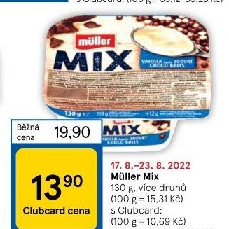 Jogurt Müller Mix