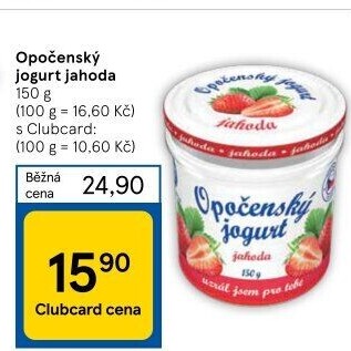 Jogurt ochucený Opočenský Bohemilk