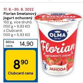 Jogurt smetanový Florian Olma