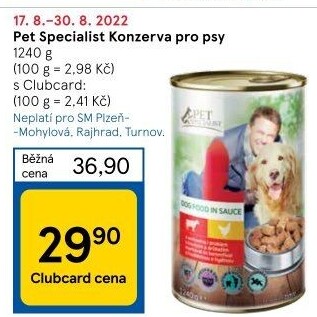 Konzerva pro psy Pet Specialist
