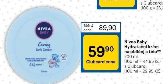 Krém hydratační na obličej a tělo dětský Baby Nivea