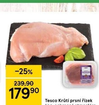 Krůtí prsní řízky Tesco