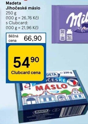 Máslo Jihočeské Madeta