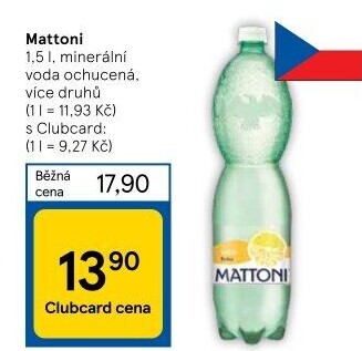 Ochucená voda Mattoni
