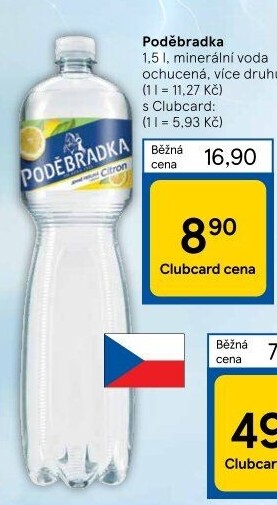 Ochucená voda Poděbradka