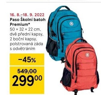 Školní batoh Paso