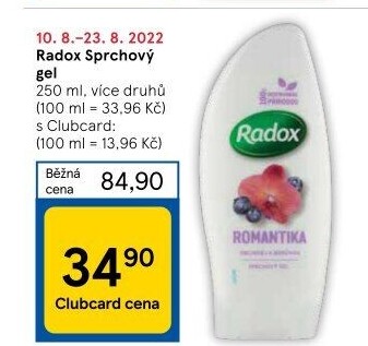Sprchový gel Radox