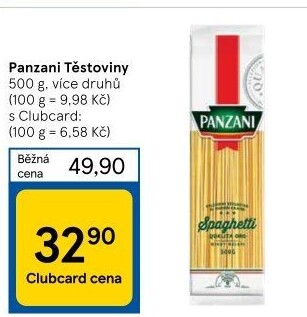 Těstoviny Panzani