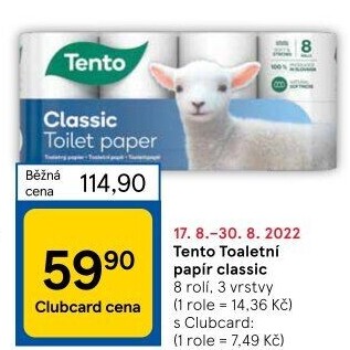 Toaletní papír 3vrstvý Tento