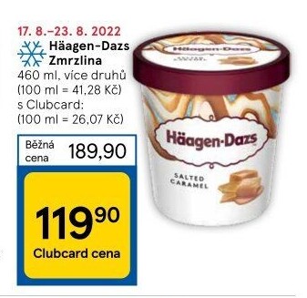 Zmrzlina v kelímku Häagen-Dazs