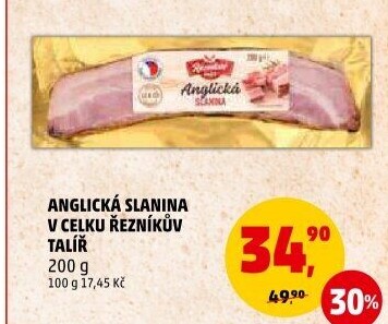 Anglická slanina Řezníkův talíř