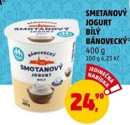 Bílý jogurt smetanový Bánovecký Milsy