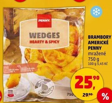 Brambory americké mražené Penny