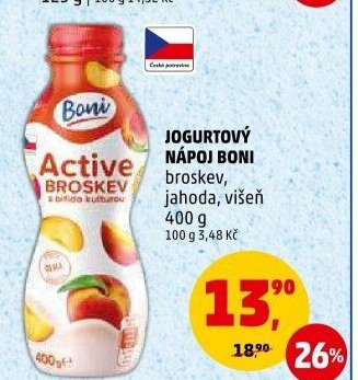 Jogurtový nápoj Boni