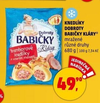 Knedlíky mražené Dobroty babičky Kláry