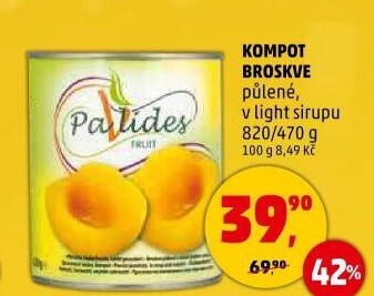 Kompot broskve Pavlides
