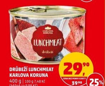 Lunchmeat drůbeží Karlova Koruna
