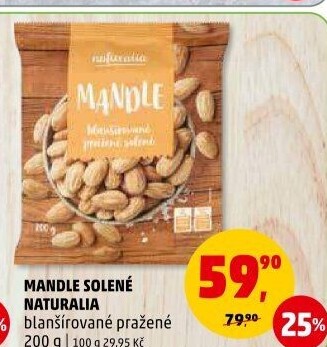 Mandle pražené Naturalia
