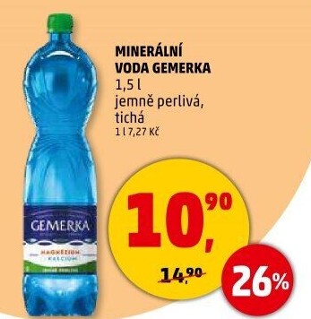 Minerální voda Gemerka
