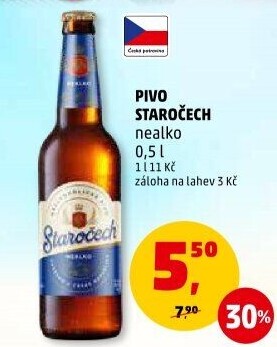 Nealkoholické pivo Staročech