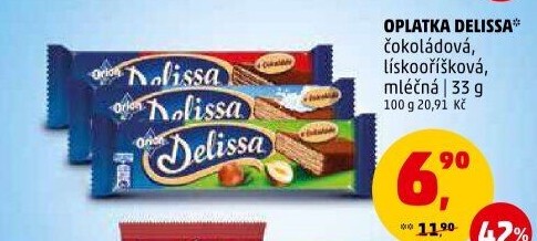 Oplatky celomáčené Delissa Orion