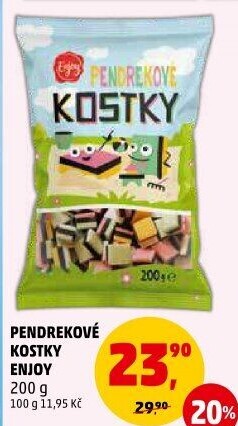 Pendrekové kostky Enjoy