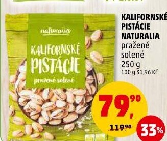 Pražené pistácie kalifornské Naturalia