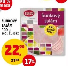 Salám šunkový LE&amp