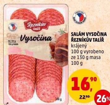 Salám Vysočina Řezníkův talíř