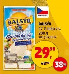 Sýr Balsýr Mlékárna Žirovnice