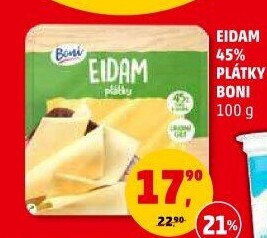 Sýr Eidam 45% Boni