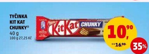Tyčinka Chunky Kit Kat Nestlé